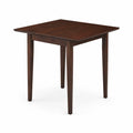 Tavolo da pranzo quadrato 90x90 cm legno massello marrone