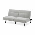 Velvet sofa bed with metal legs 180x90x85 cm