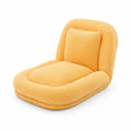 Sedia Lounge Reclinabile in Tessuto Poliestere Giallo