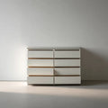 Chest of Drawers 120x40x80 cm - White - Contemporary Style